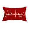 Fundas de Almohada Personalizadas para el Día de San Valentín Transfronterizas, Decoración de Atmósfera Festiva, Fundas de Cojín para Sofá del Hogar, Fundas de Cojín en Forma de Corazón para Dormitorio