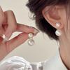 Pendientes de Plata de Ley 925 con Cierre de Mariposa y Perla Pendientes de Moda de Gama Alta Pendientes Franceses de Lujo Accesible Pendientes Elegantes Venta al por Mayor