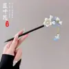 Novo Grampo de Cabelo com Franja de Lírio-do-Vale Estilo Chinês, Grampo de Cabelo Estilo Antigo para Qipao e Hanfu, Grampo de Cabelo de Madeira, Acessório de Cabelo Elegante para Mulheres