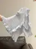 Conjunto de Verão Estilo Coreano de Alta Qualidade com Decote em V, Babados e Acabamento de Orelha de Madeira, Top de Tricô de Manga Curta para Mulheres, Camiseta Top que Realça o Ambiente e Emagrece, Pure Desire
