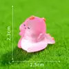 Micro Paisagem Desenho Animado Fofo Dinossauro Animales que Brilham no Escuro Figuras DIY Decoração de Saquinho Surpresa Acessórios Ornatos de Resina para Mesa