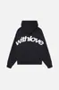 Sudadera con capucha y logo Scuffers para mujer, sudadera gótica k-pop, sudadera de una pieza negra