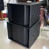 Caixa de subwoofer vazia estilo labirinto de compensado de bétula com carregamento traseiro para subwoofer único de 18 polegadas e 15 polegadas