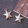 Moda europea y americana nuevos accesorios de ropa accesorios joyería de estrella de cinco puntas accesorios diy accesorios de joyería galvanizada venta al por mayor