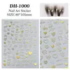 Pegatinas para Uñas Línea de Graffiti Corazón, Varios Diseños Mixtos, Versátiles Pegatinas Planas Huecas de Corazón para Uñas DIY, Estilo Dh