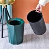 Bote de basura descubierto con anillo de presión de doble capa cocina baño oficina gran capacidad viento simple bote de basura doméstico al por mayor