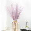 Hierba de pampa artificial corta de seis puntas transfronteriza flor de simulación en stock decoración del hogar pluma de simulación accesorios de boda al por mayor