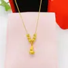 Nuevo Collar de Cuentas de Transferencia de Calabaza Estilo Chino para Mujeres para Atraer Riqueza y Fortuna, Diseño Retro, Lujo Ligero, Cadena Versátil para Temperamento al por Mayor