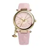 Reloj de Mujer de Cuarzo Azul Hielo Triturado Saturno Vivian Xitiejia de Alta Calidad de Xiaohongshu