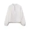 Roupas Femininas Novas Primavera 2026 Aliexpress Transfronteiriço Cor Sólida Elegante Moda Camisa Bordada 8741085