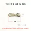 Tiradores de cremallera Ykk, Artículos de cuero hechos a mano Accesorios para manualidades, Cabezales de cremallera de metal multicolor para bolsos y chaquetas, Talla 5 y Talla 3