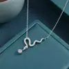 Joyería de plata esterlina S925 Este año de vida Joyería avanzada de otoño e invierno Collar de serpiente de Año Nuevo transfronterizo