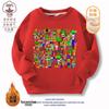 Sprunki Music Rhythm Box Acessórios de Roupa Roupas Infantis Outono e Inverno Moletom de Lã e Algodão para Meninos e Meninas Estudantes