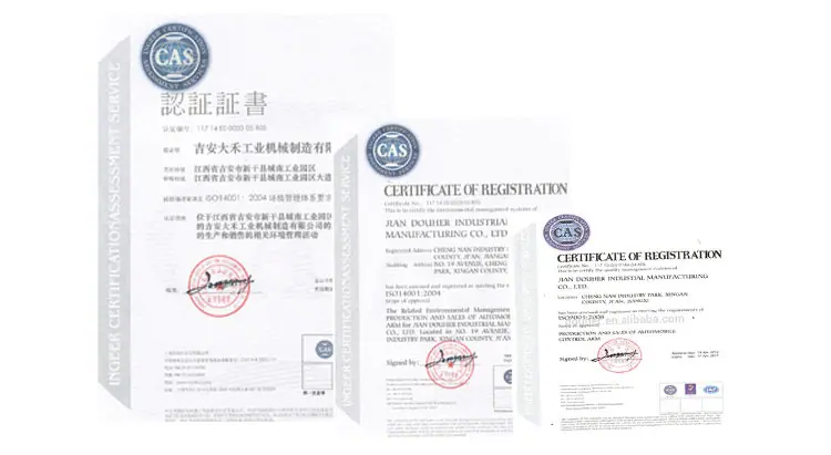 Certifications