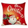 Nova Capa de Almofada Estampada de Natal Amazon Wish Transfronteiriça Mais Vendida Almofada de Carro Almofada