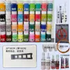 Esmalte Cloisonné Hilo de Oro Pintura de Arena de Colores Herramientas de Fabricación DIY Alambre Incrustación Esmalte Clase de Manualidades Escolares Paquete Completo de Materiales