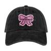 Ins Doce Bonito Estilo Japonês Bow Hat Boné de Beisebol Lavado Feminino Primavera e Verão Novo Estudante Protetor Solar