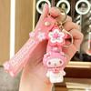 Sanrio flor de cerejeira diário chaveiro carro pingente requintado casal saco chaveiro pingente pequeno presente atacado