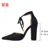 Nuevos zapatos de tacón alto profesionales transfronterizos, moda europea y americana de punta fina para comercio exterior, zapatos de tacón alto de talla grande para mujer, zapatos de moda de tacón alto para mujer