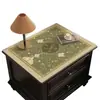Protetor de mesa de cabeceira estilo americano, toque de luxo leve e de alta qualidade, capa protetora de couro à prova d'água e de óleo, capa protetora à prova de poeira para geladeira e máquina de lavar
