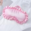 Máscara de Olhos de Renda de Seda Simulada Babados Viagem ao Ar Livre Hora do Almoço Blackout Máscara de Dormir para os Olhos Máscara de Olhos Pequena e Fresca em Estoque