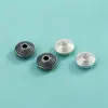 Prata de lei S925 contas ponto de onda contas disco voador cordão trançado DIY feito à mão pulseira de corda de mão pulseira de cristal contas soltas acessórios