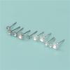 Plata esterlina s925 hecho a mano DIY bandeja de perlas accesorios para aretes joyería para la oreja vacía fabricantes de materiales semiterminados al por mayor