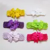 Q21 Nueva diadema de pelo con lazo europeo y americano diadema de punto para bebé diadema de pelo con lazo de cola de milano accesorios para el pelo de bebé tocado