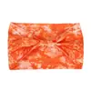 Diadema Tie-Dye Hecha a Mano Europea y Americana Banda para el Cabello de Algodón Elástico Ultraancha Absorbente del Sudor Banda para el Cabello de Ala Ancha Banda para el Cabello de Ejercicio Yoga Turbante
