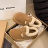 Botas de Nieve Cortas Birkenstock de Suela Gruesa para Mujer, Forradas de Lana, Cálidas, Estilo Slip-On de Moda, Nuevo Modelo Otoño e Invierno 2026, Zapatos de Algodón Estilo Frijol