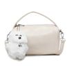 Bolsa Boston de Cor Sólida Estilo Francês de Nicho para Mulheres 2025 Nova Moda Outono e Inverno Ombro Transversal