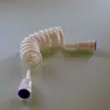 Manguera de resorte de PU para ducha, lavadora de mujeres, juego de ducha de mano, pistola rociadora pequeña de plástico para inodoro, válvula de triángulo de cobre
