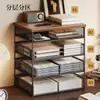 Estante de archivos A4 para escritorio, estante de documentos de metal, estante de almacenamiento de archivos multicapa, caja de almacenamiento de carpetas de archivos para oficina