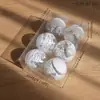 Bolas de Natal Bolas Plásticas Acessórios de Decoração para Árvore de Natal Caixas com Grade de Nove Quadrados 6 Bolas Pintadas Conjunto de Bolas de Formato Especial