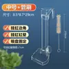 Alimentador para acuario acrílico pequeño tubo de alimentación de punto fijo alimentador hundible anti-deriva anillo de alimentación artefacto de comida para peces