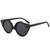 Gafas de Sol Estilo Nuevo Europeo y Americano Personalizadas Ojo de Gato, Gafas de Sol Triangulares de Moda, Gafas de Sol con Lente Transparente Oceánica