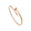 Pulsera de Acero Inoxidable con Circonia en los Extremos, Chapada en Oro, Diseño Personalizado, Joyería Impermeable para Mujer