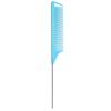 Pente de cauda pontiaguda pente de aço agulha para modelar cabelo pente de alta temperatura resistente à tingimento distribuição pente de cauda longa partição para corte de cabelo pente