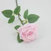 Flor de Rosa Artificial Tallo Único Múltiples Cabezas Rosa Roja Decoración para el Hogar Boda Arreglo Flor Artificial Hecha a Mano Venta al por Mayor Transfronteriza