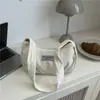 Bolso Bandolera Nuevo 2025 para Estudiantes, Bolso de Moda para Mujer para Clase, Estilo Ins Japonés de Gran Capacidad Color Sólido para Hombro o Axila