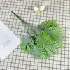 Buquê Artificial com Folhas de Planta Verde, Buquê Artificial Hidratante, Planta Decorativa para Paisagismo de Shopping Center Decoração Suave Acessórios para Arranjo de Flores