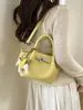 Bolso de Mano de Gama Alta Estilo Coreano, Bolso Cubo para Mujer, Nuevo Bolso Versátil para el Trabajo, Bolso de Hombro, Bolso Cruzado Casual con Estilo