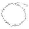 Pulseira de Coração Y2K para Mulheres Ins Simples Nicho Design Versátil Coração Vazado Ornato de Mão Joias de Alto Padrão Ornato de Mão