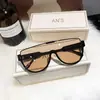 Gafas de Sol Estilo Aviador Montura Media Color Té Gafas para Hombres y Mujeres de Moda Cara Grande Gafas de Sol para Fotografía de Pareja Protección Solar para Ciclismo a Prueba de Viento