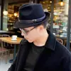 Nuevo Sombrero de Fieltro de Lana de Marca de Moda para Mujer, Sombrero de Cubo Redondo Estilo Coreano Otoño e Invierno, Sombrero Cloche Británico Retro Versátil de Celebridad de Internet