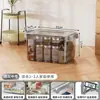 Caja de almacenamiento portátil transparente de gran capacidad, gruesa, para guardar juguetes, aperitivos y ropa.