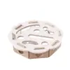 Juguete para Gatos Auto-Entretenimiento Gadget para Aliviar el Aburrimiento Gatito Mascota Gato Laberinto Rompecabezas Agujero Recoger Caja de Fieltro Rasca Gatos Campana Bola