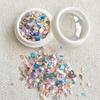 Venta caliente de celebridades de Internet, accesorios para uñas de concha de alto brillo, color caramelo, decoración de uñas de concha natural, parche para uñas