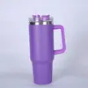 Copo de Carro Transfronteiriço 40oz Primeira Geração Aço Inoxidável 304 Copo Térmico Grande Capacidade Copo de Gelo Copo Portátil com Canudo Refrescante