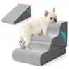 Escalera Rampa Plegable Multifuncional Personalizable para Mascotas con Base Antideslizante, Escalón Doble Uso para Mascotas, Escalera de Escalada Multifuncional